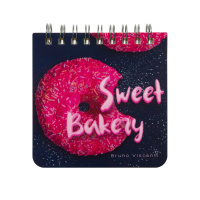 Блокнот 90*90мм пласт.обл.  60л "Pocket journal. Донат рулит!" лин