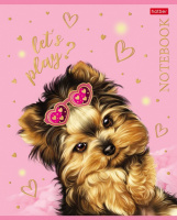 Тетрадь А5 48л кл. Hatber "Золотое вдохновение" мат.лам., 3Dфольга, 5 диз.в блоке, белизна 98%