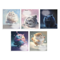 Тетрадь А5 24л кл. Феникс+ "Пушистое облако" выб.УФ-лак, белизна 100%