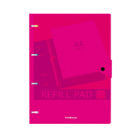 Тетрадь А4 на кольцах  80л кл. Neon, пластик. обложка, на кнопке