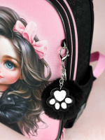 Брелок "Котик" мех, 6*6см