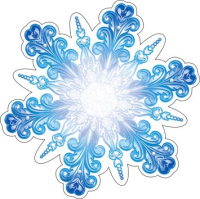 Украшение на скотче 10*10см "Снежинка"