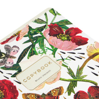 Тетрадь А5 48л кл. BV "Flora" софт-тач, тисн.фольгой, бел.100%