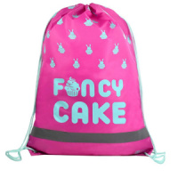 Мешок для обуви 1 отд, 360*480 светоотр."Зайка капкейк"