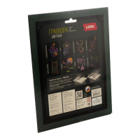 Гравюра-скретчинг 18*24см с эффектом голграфик Животные "Сказочный олень" 6+