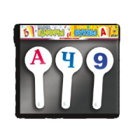 Веер "Цифры и буквы"