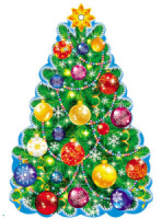 Вырубная фигурка 8*12см "Мини-елка"