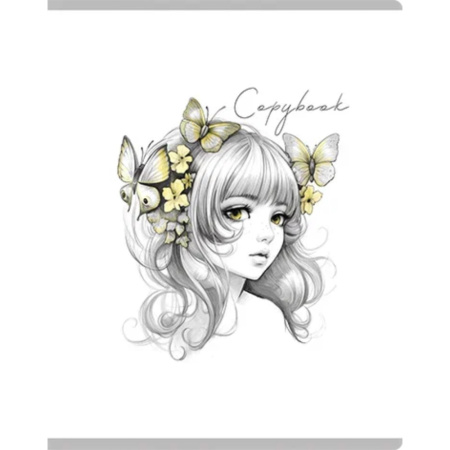 Тетрадь А5 48л кл. Альфа-Тренд "Имба-леди" твин УФ-лак, белизна 100%