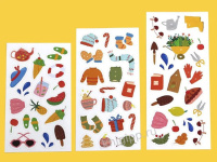 Набор наклеек 100*270мм, 3 л. "Cozy seasons"