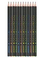 Карандаш  ACMELIAE HB трехгранный, черн. корпус, с принтом