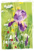 Открытка А5 "С Днем рождения!"