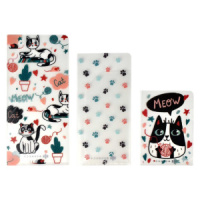 Папка для документов набор 3 шт. (81*175мм, 70*150мм, 70*100мм) Кошки, УФ-печать