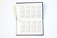 Еженедельник дат. 2024г, 155*95мм   64л., кожзам., тв. обл."Wild Cat" серый с дизайном