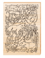 Выжигание набор досочек А4 "Животные джунглей"