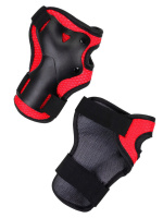 Набор защиты детский на 7-18лет, черно-красный