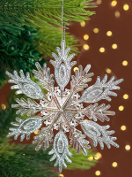 Подвесное украшение 12см "Королевская снежинка"