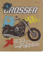 Тетрадь А5 48л кл. Проф-Пресс "Мото-экстрим" крафт, 5диз.в блоке, белизна 100%*