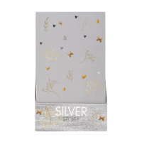 Ручка гелевая BV  0,8мм "UniWrite. Котики приносят счастье" серебряная