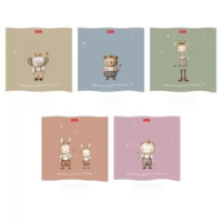 Тетрадь А5 48л кл. Hatber "Нафеячим?" тисн., 5 диз.в блоке