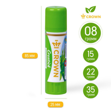Клей карандаш Crown  8 гр.