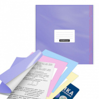 Набор обложек для тетрадей и дневн. (232х440мм), 100мкм, Fizzy Pastel  (12шт)