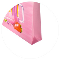 Конверт на молнии А4  Фруктовые милкшейки, 32,7*23,5*3,8см