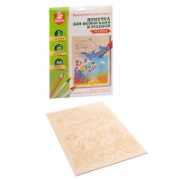 Выжигание набор досочек А4 "Дельфины"