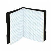 Тетрадь А5 48л  кл.,  "FolderBook", в съемной пластиковой обложке, черная