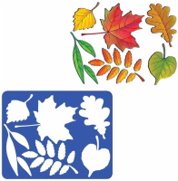 Трафарет "Листья деревьев"