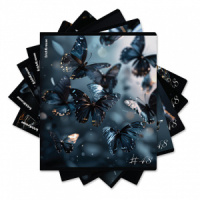 Тетрадь А5 48л кл. Erich Krause "Glass Butterflies", матовая ламинация+выборочный УФ-лак MIX-PACK