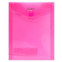 Конверт на кнопке А6 BLAZE вертикальный, розовый