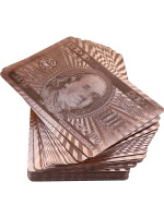 Карты игральные 54шт,  "Банкнота" пластик, черная рубашка