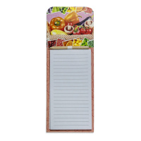 Блок д\записи на магните (100*270мм) "Фрукты" 40л. с карандашом,  ассорти
