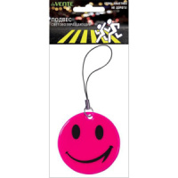 Брелок светоотражающий ПВХ "Смайлик" фигурный