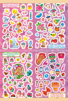 Альбом наклеек А5 4 стр., "Для девочек" 100 шт