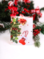 Пакет подар. бум. новогодн. 22*31*10см 157г/м "Подарки под ёлочку"