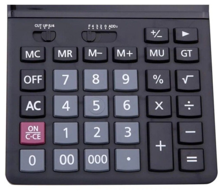 Калькулятор  16 разр. Deli  настольный, черный E39259