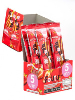 Палочки бисквитные "ТОППО" с клубничной начинкой СЛИМ пачка. 11гр. /уп.12шт./