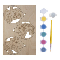 Роспись Елочные игрушки Щенячий патруль "Гончик, Маршалл и Крепыш" 5+