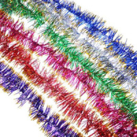 Мишура  6см*2м, ПВХ, 6 цветов