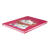 Дневник для девочек А5  48л., 7БЦ "Кот" глянц.лам., тисн.фольгой