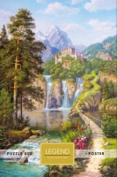 Пазлы  500 элементов  480*330мм. "LEGEND. Замок в горах" + постер, в подар.уп-ке