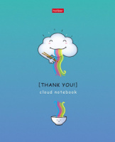 Тетрадь А5 24л кл. Hatber "Приключения маленького облачка" 5 диз.в спайке, мат.лам.,тисн,белизна100%