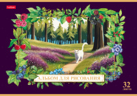 Альбом А4 32л скоба "Из жизни котиков" пл. 100 гр/м, 5диз.в блоке, софт-тач*