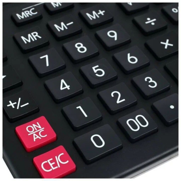 Калькулятор 12 разр. Skainer  настольный двойное питание черный (аналог Casio GR-12 )