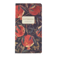 Записная книжка А6  30л. картон, мягк.пер. "Flora. Гранат" кл.
