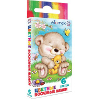 Мелки восковые школьные  6цв.