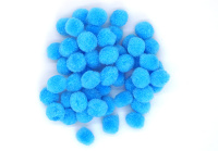 Набор "Помпоны пушистые. Голубые" 15мм, 50шт.