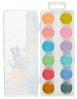 Акварельные краски 12цв. Erich Krause Jolly Friends Pastel пласт. упак.