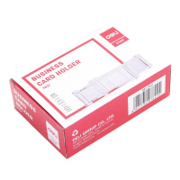 Подставка  для визиток Deli 103х68х34мм прозрачная